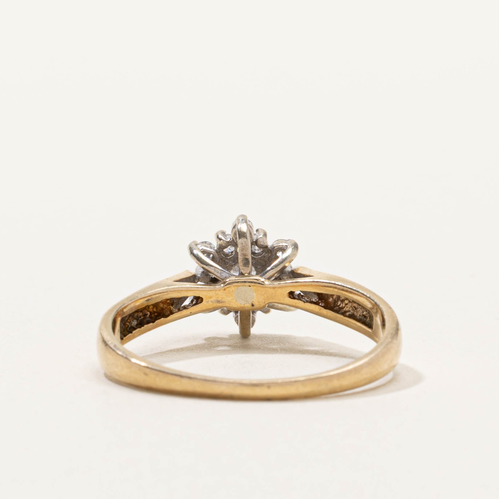10k Diamond Petal Cluster Ring | SZ 8