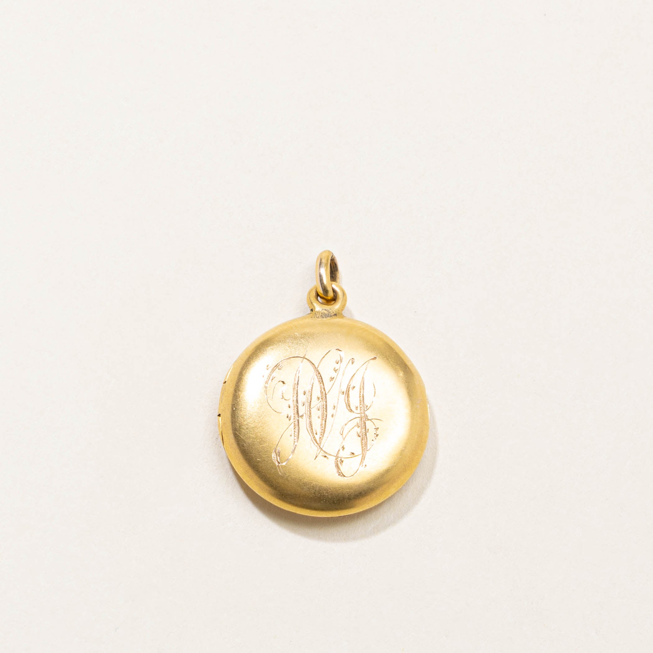 14k Yellow Gold “HJ” Initialized Locket