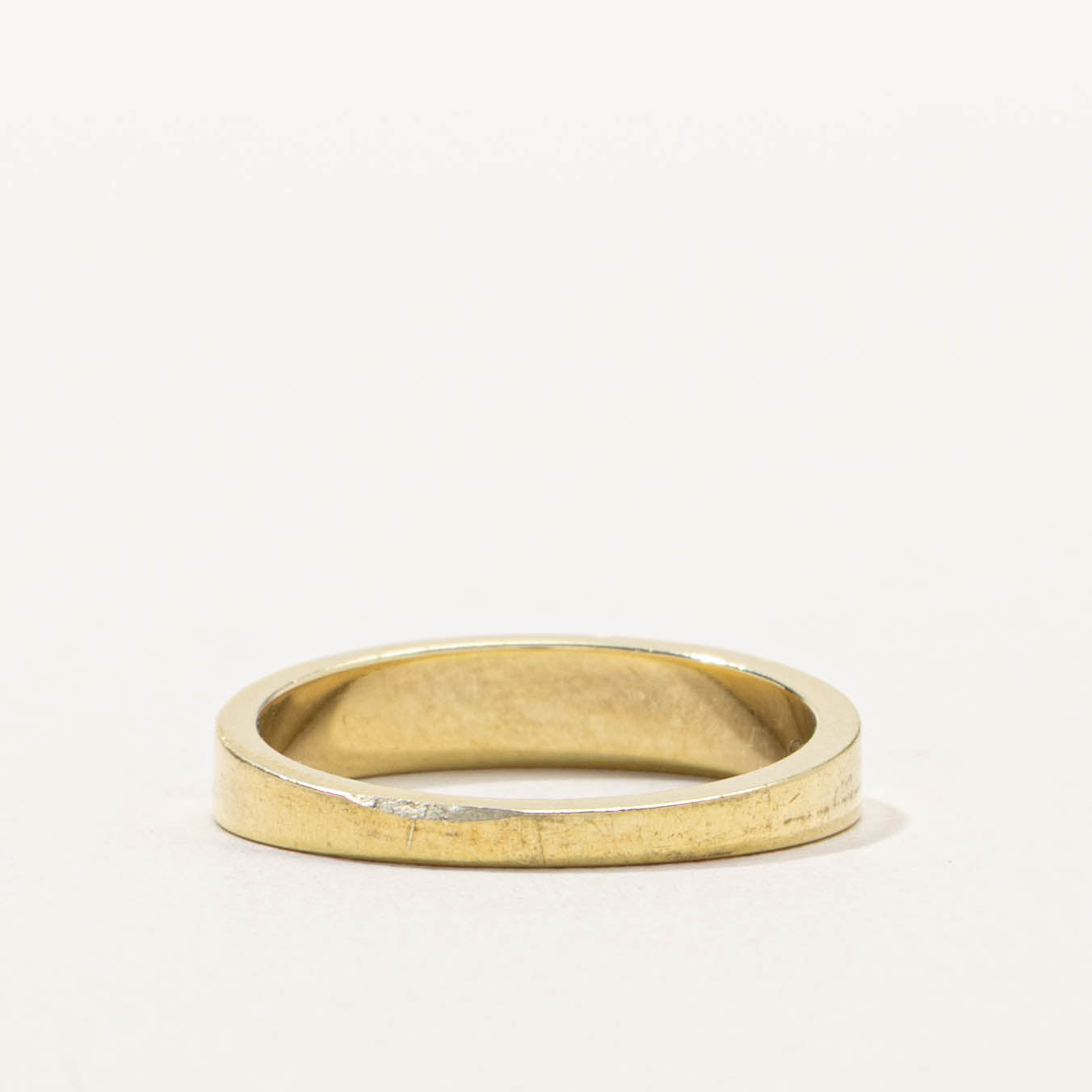 14k Semi Eternity Red Enamel Band | SZ 6
