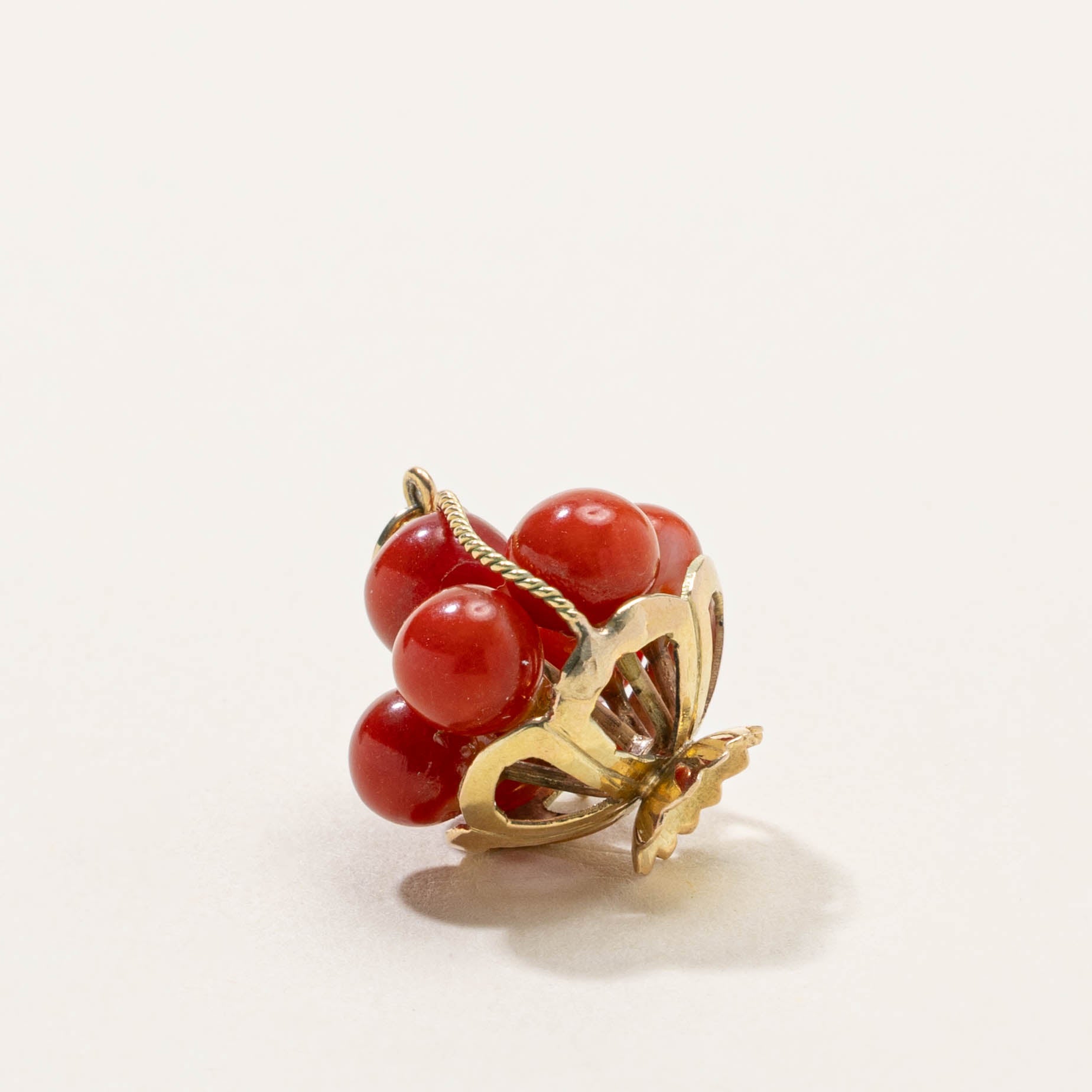 9k Carnelian Cluster Fruit Basket Pendant | 10.00ctw