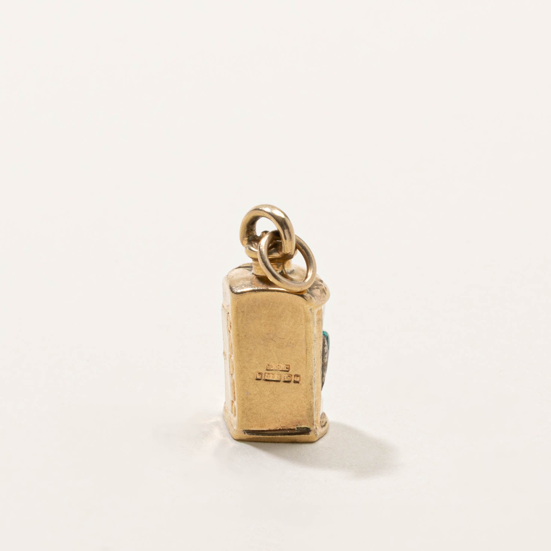 1965 Birmingham Green Glass Lantern Pendant | 1.00ct