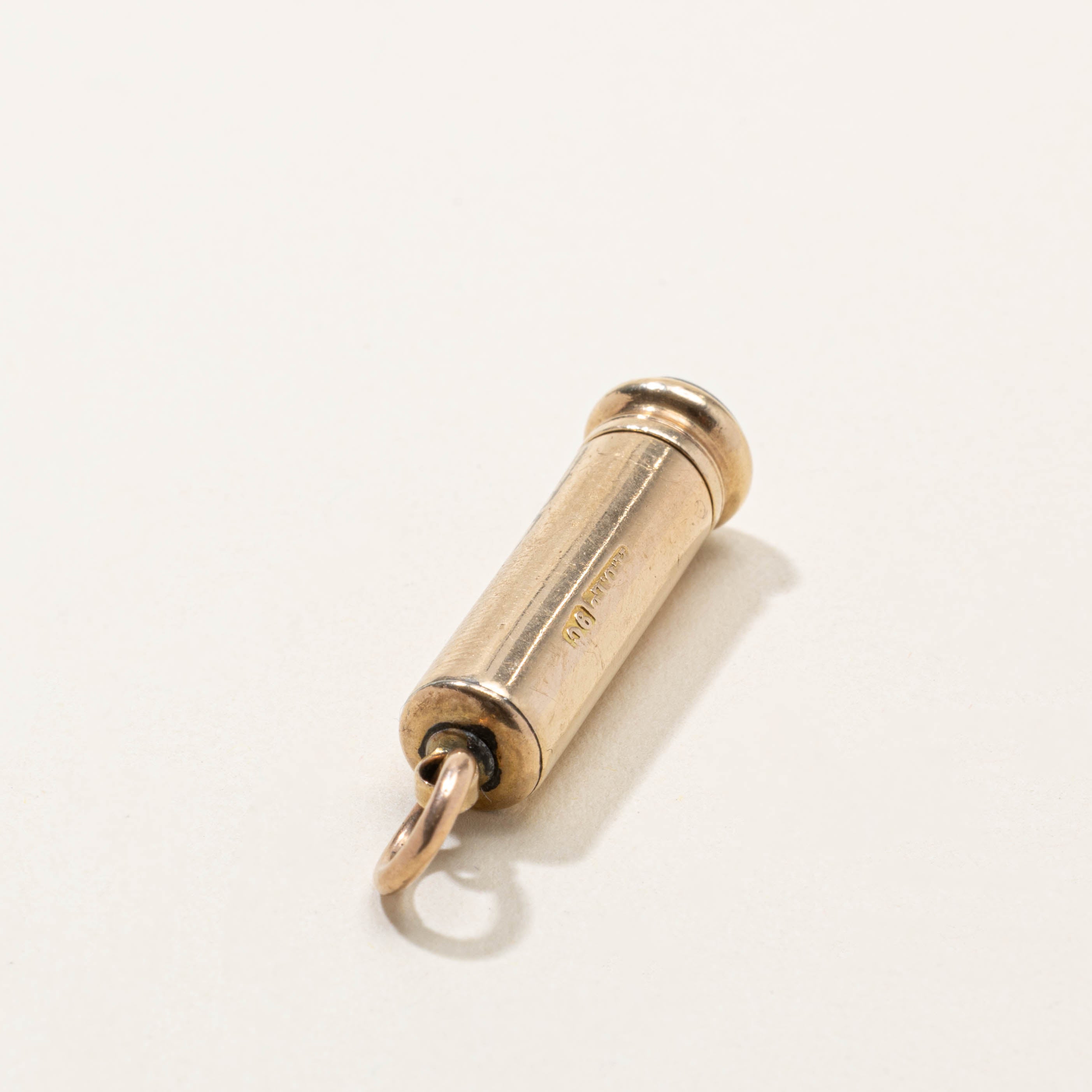 9k Retractable Pencil Pendant