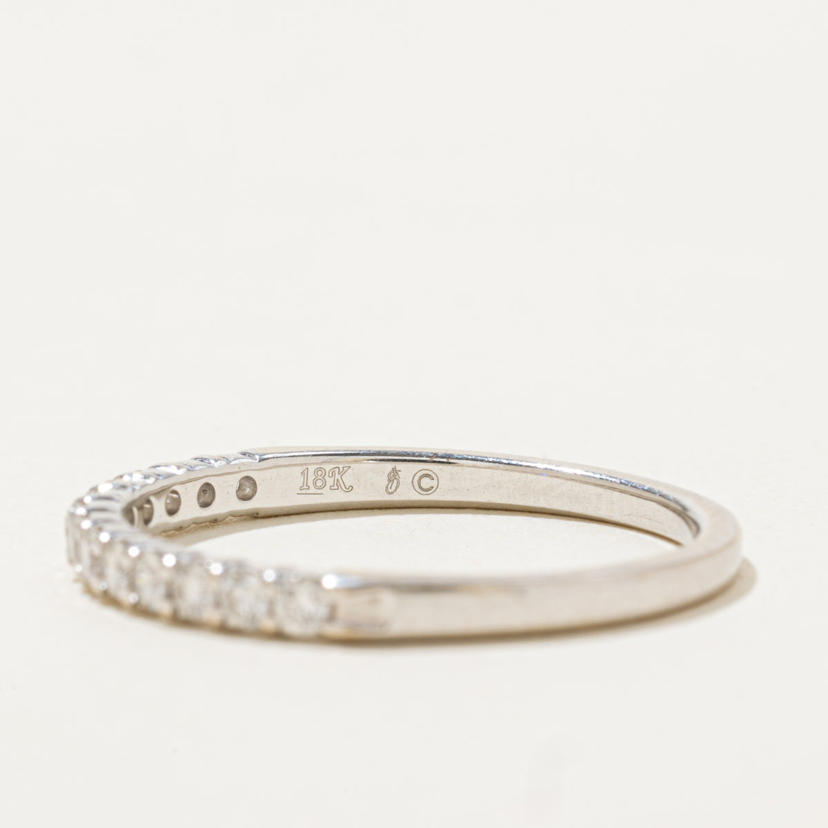 18k Semi Eternity Diamond Band | 2.05mm | SZ 7