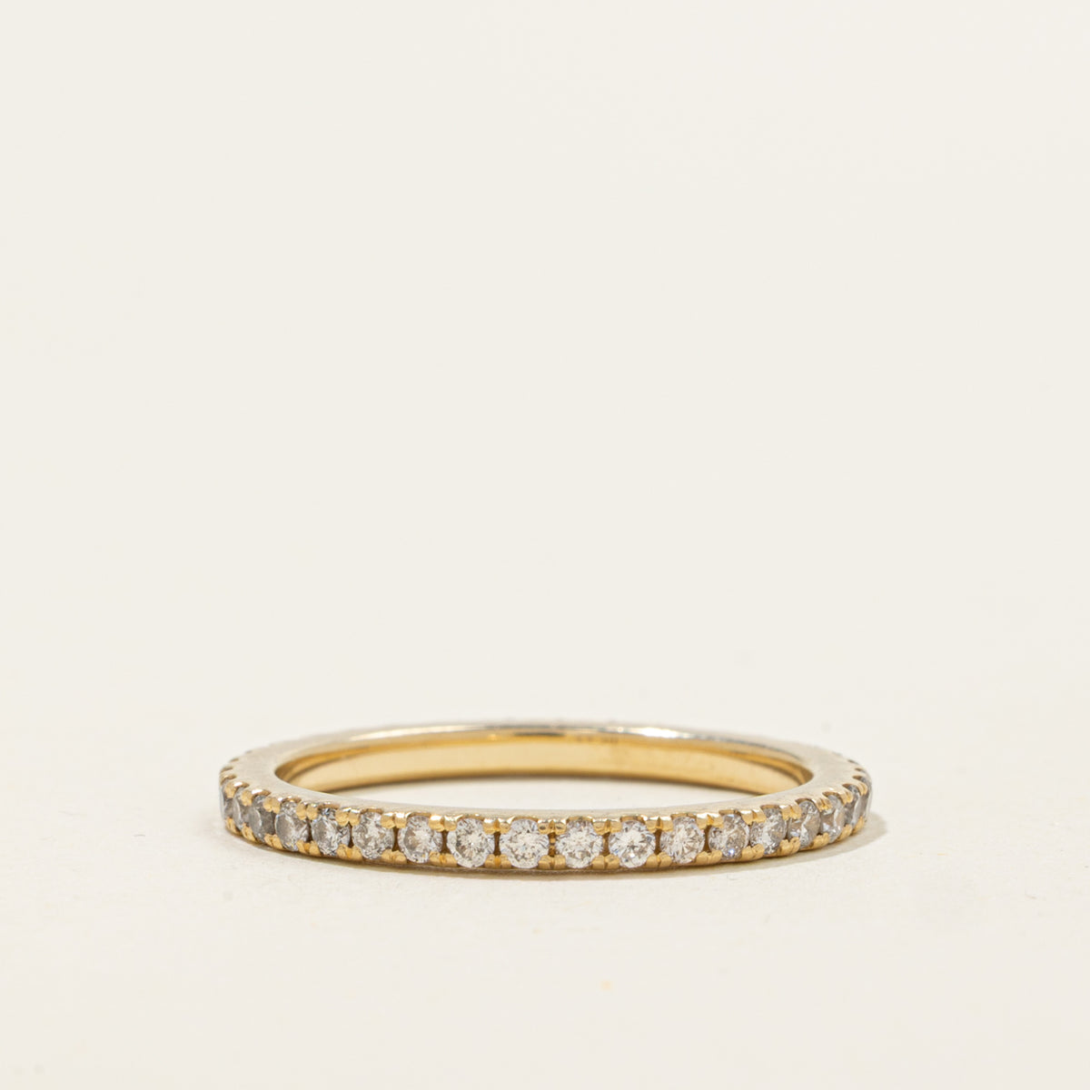 14k Eternity Diamond Band | 1.75mm | SZ 5.5