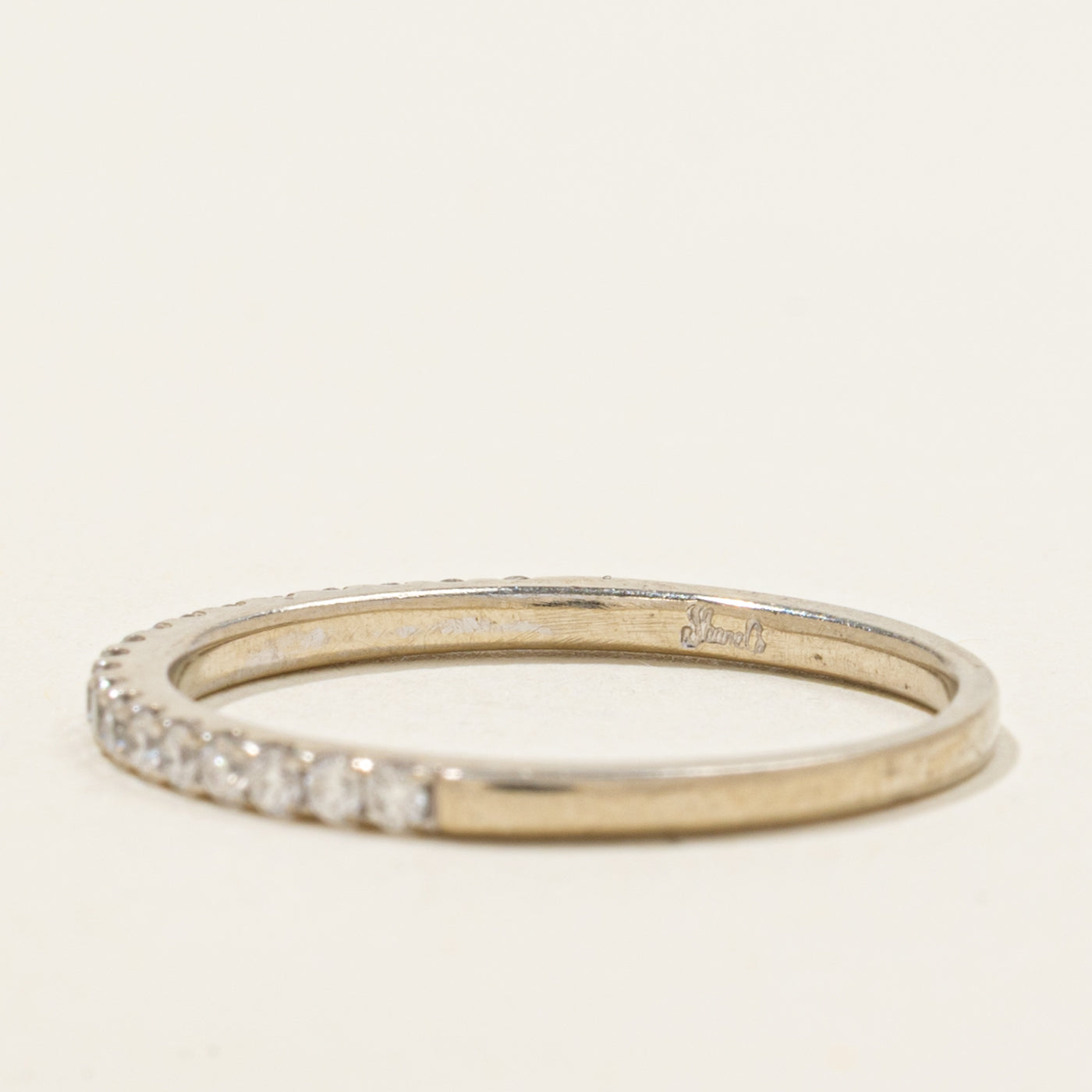14k Semi Eternity Diamond Band | 1.65mm | SZ 7.5