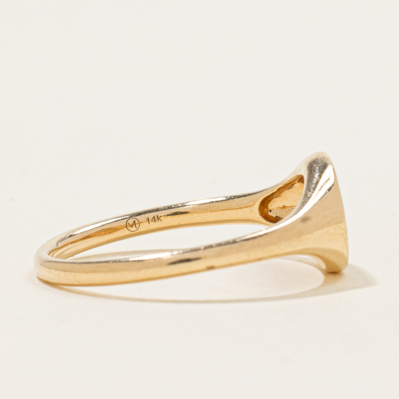 'Mejuri' Pavé Diamond Signet Ring | SZ 7