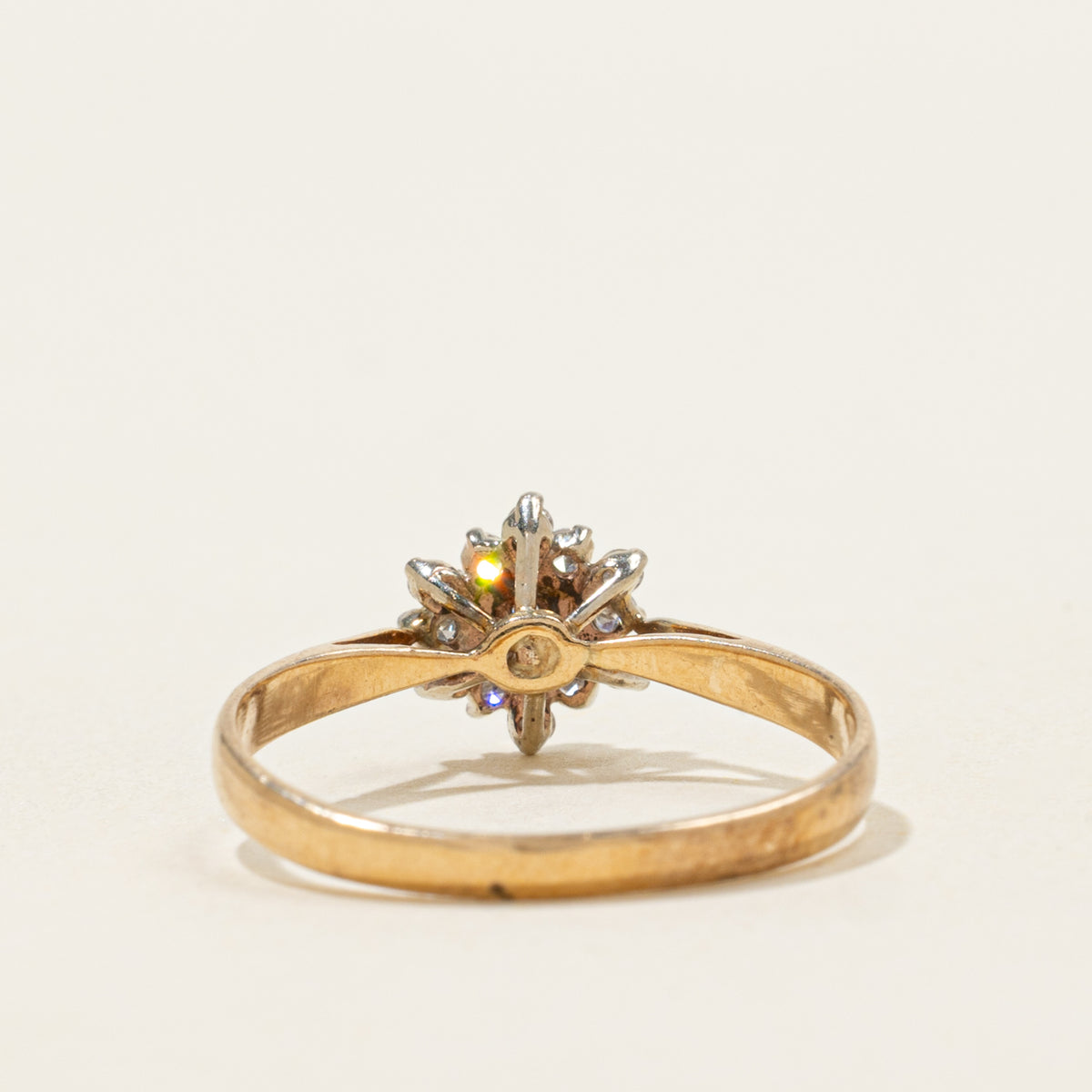 10k Diamond Petal Cluster Ring | SZ 6.5