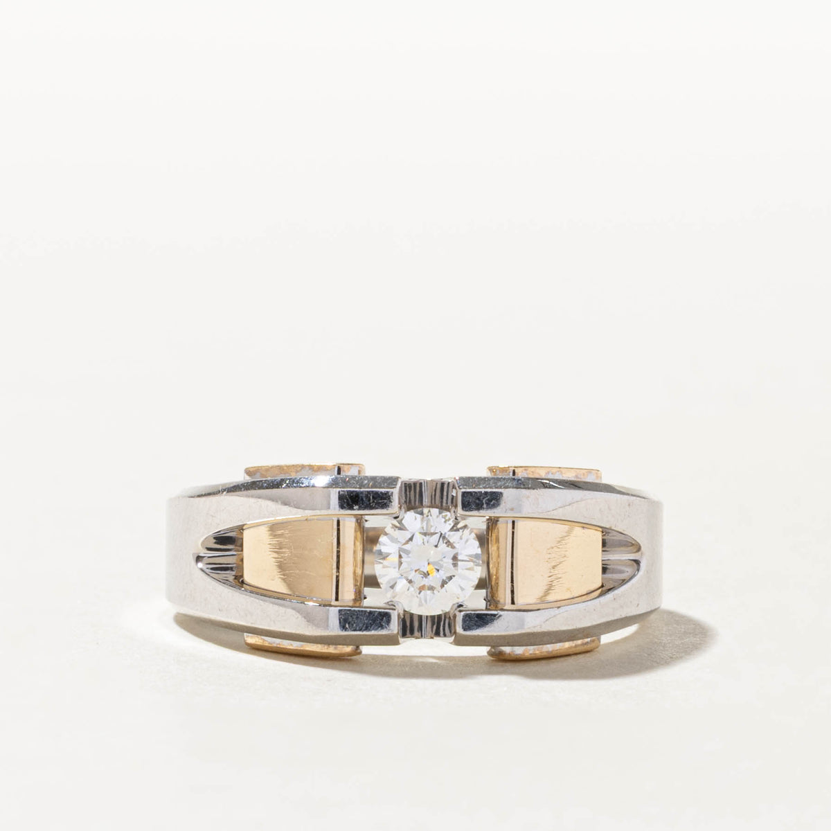 Canadian Diamond Geometric Ring | 0.43ct SI2/I1 F/G | SZ 10.25