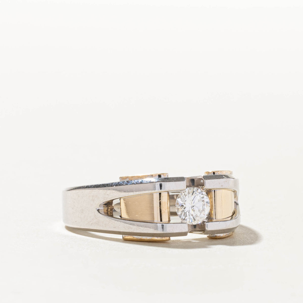 Canadian Diamond Geometric Ring | 0.43ct SI2/I1 F/G | SZ 10.25