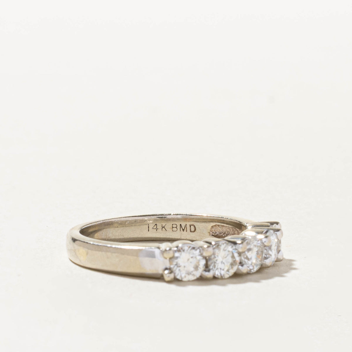 14k Five Stone Diamond Band | 1.00ctw | 3.74mm | SZ 7