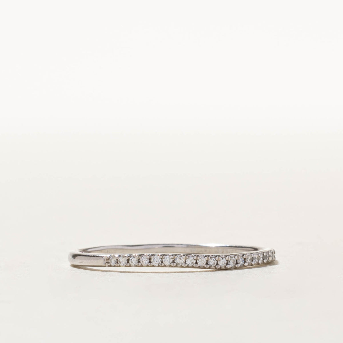 10k Semi Eternity Diamond Contour Band | 0.06ctw | 1.35mm | SZ 8.5