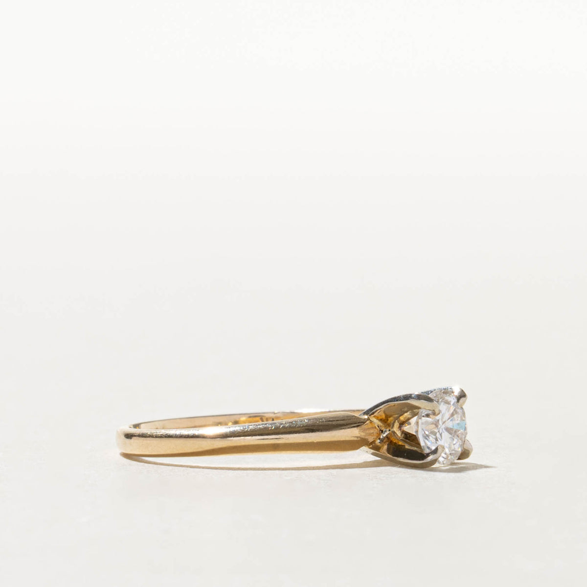 14k Solitaire Diamond Engagement Ring | 0.35ct VS2 J | SZ 5