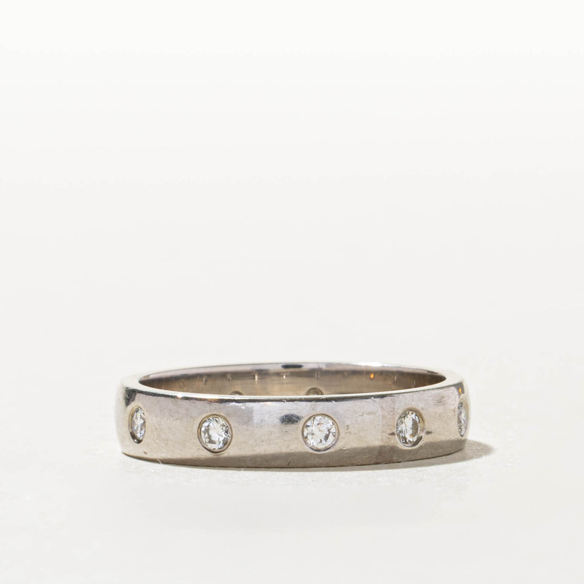 18k Eternity Flush Set Diamond Band | 0.32ctw | 3.85mm | SZ 6.5