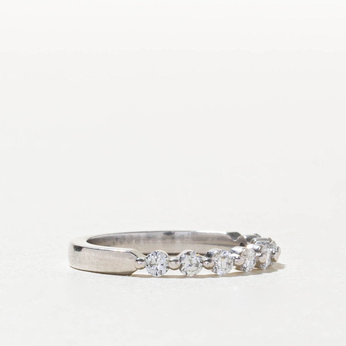 950 Platinum Semi Eternity Diamond Band | 0.32ctw | 2.25mm | SZ 4.25