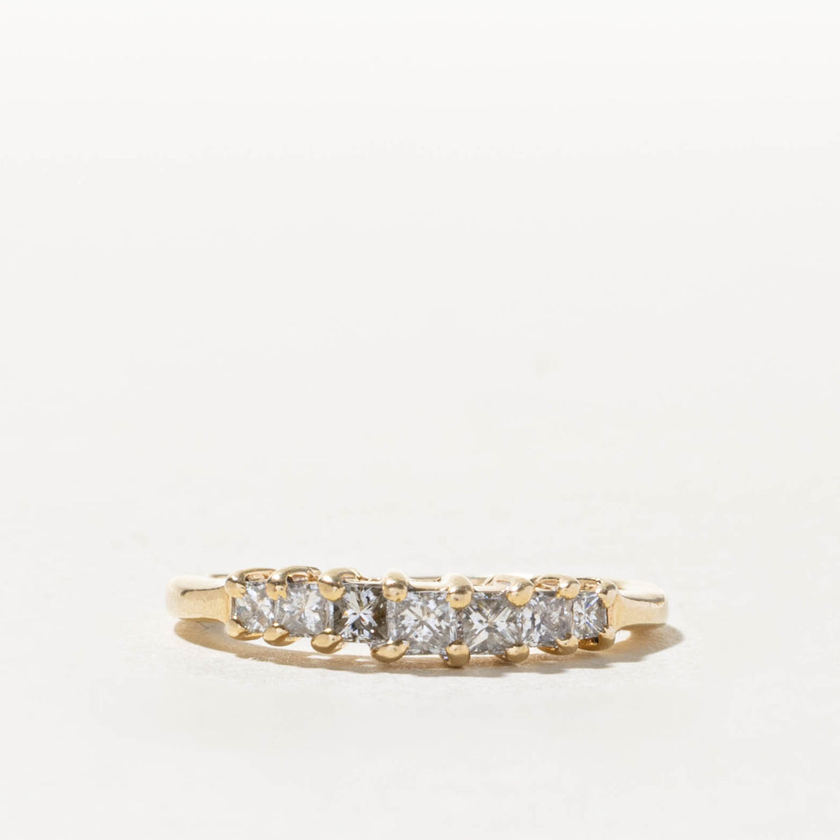 14k Semi Eternity Princess Cut Diamond Ring | 0.50ctw | SZ 5.75