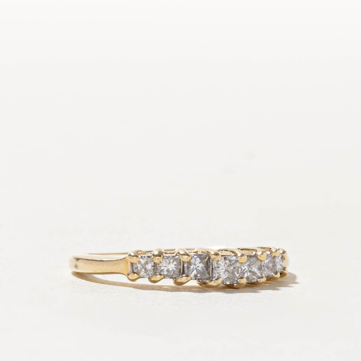 14k Semi Eternity Princess Cut Diamond Ring | 0.50ctw | SZ 5.75
