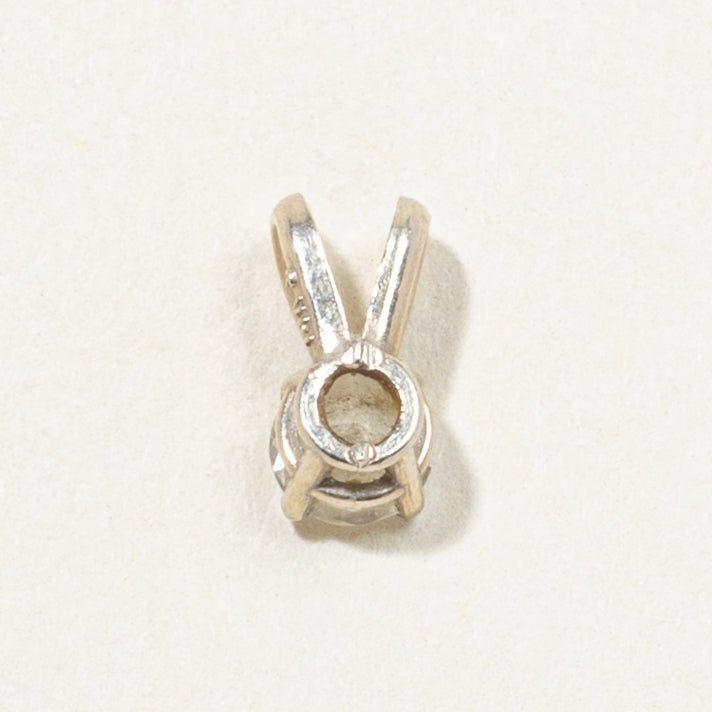14k Solitaire Diamond Pendant | 0.25ct