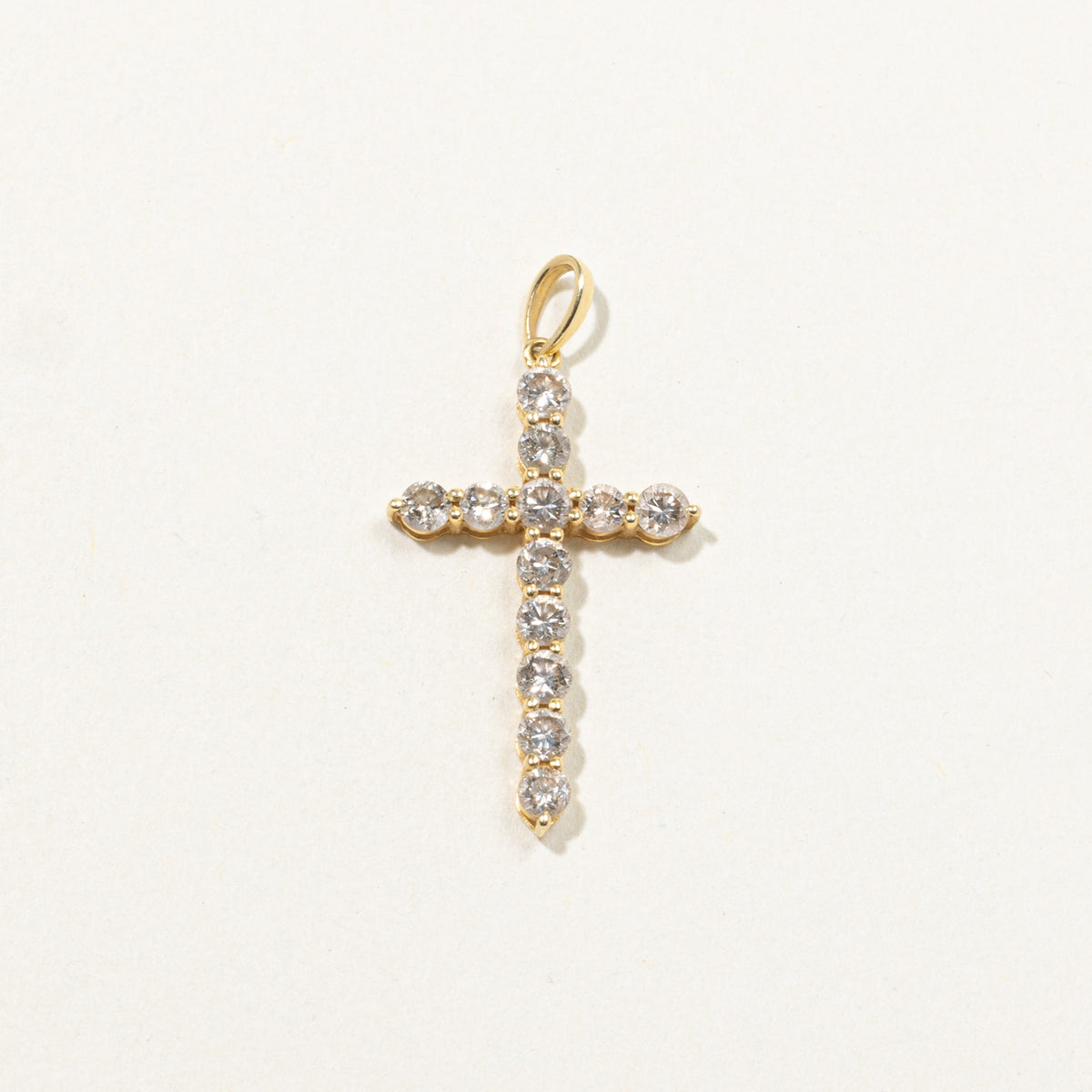 18k Diamond Cross Pendant | 1.00ctw