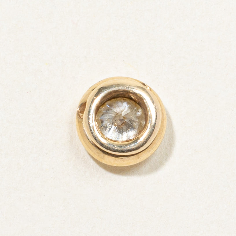 Bezel Set Solitaire Diamond Pendant | 0.61ct