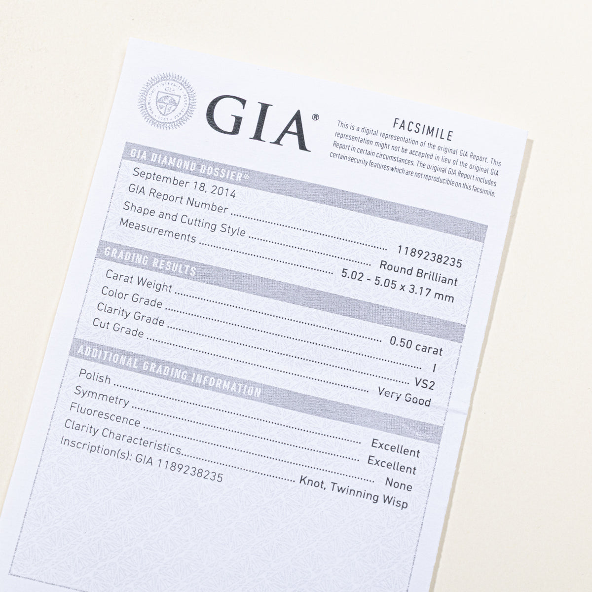GIA Solitaire Diamond Pendant | 0.50ct