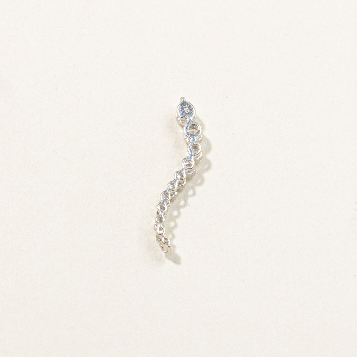 18k White Gold Diamond Journey Pendant | 0.37ctw