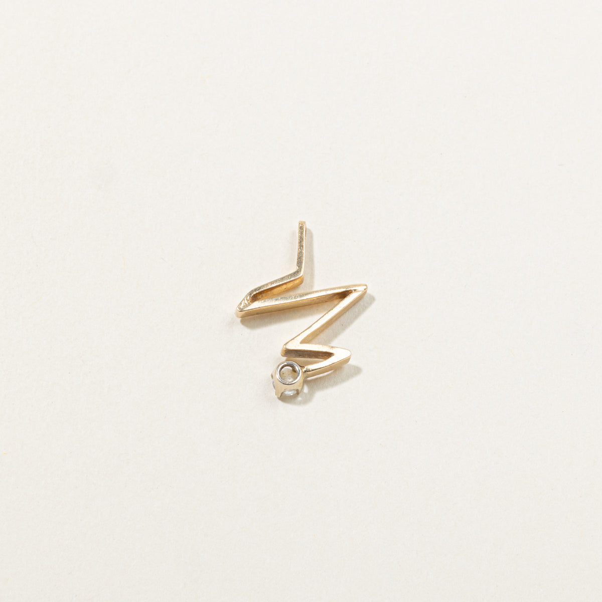 14k Diamond Abstract Pendant | 0.12ct