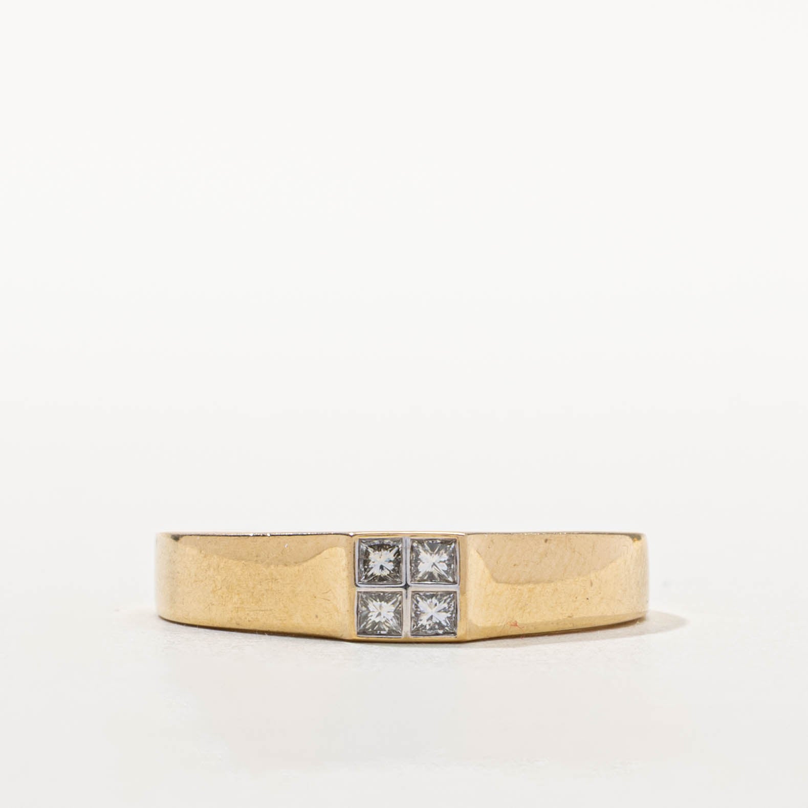 18k Princess Cut Diamond Grid Ring | 0.21ctw | SZ 10