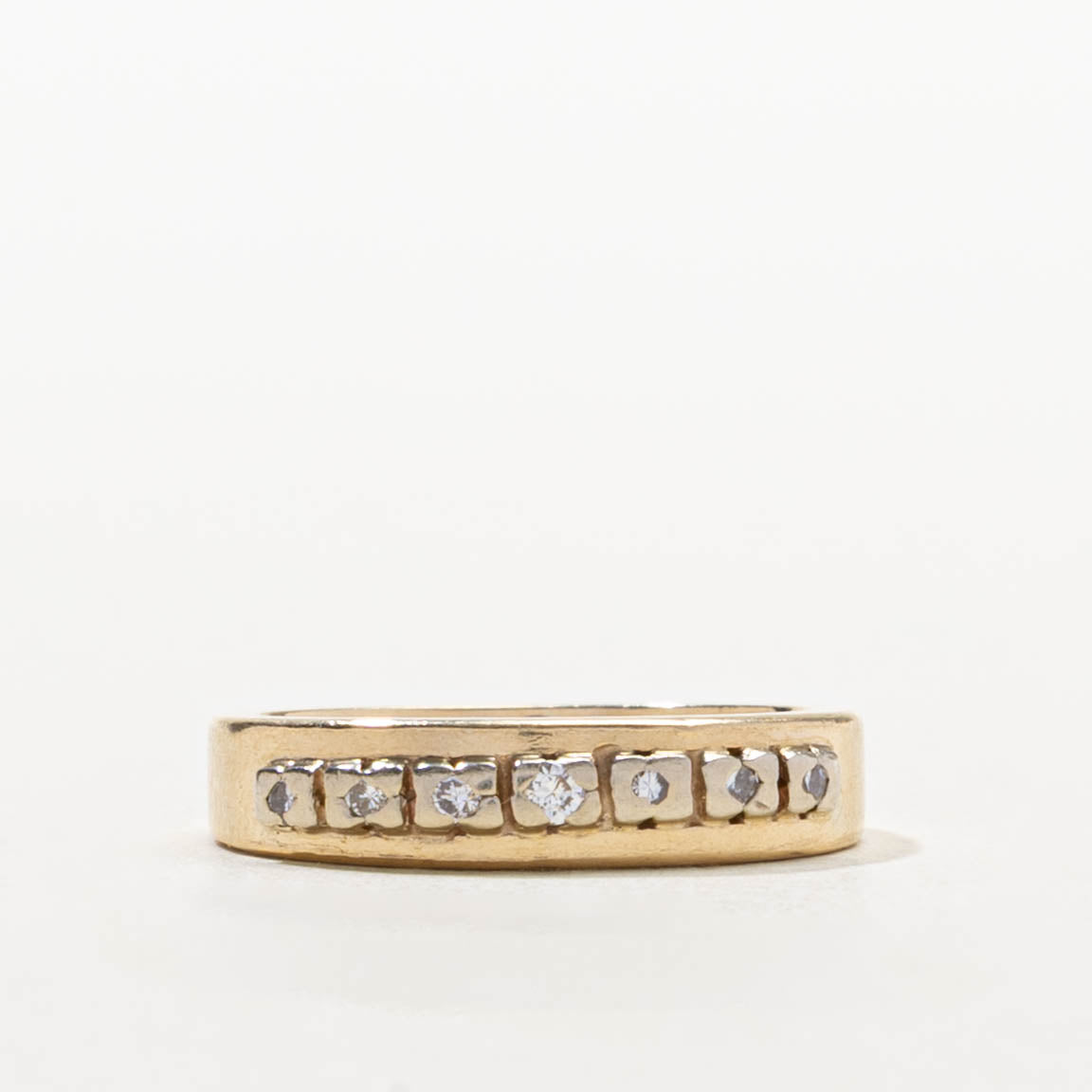 14k Semi Eternity Diamond Band | SZ 3