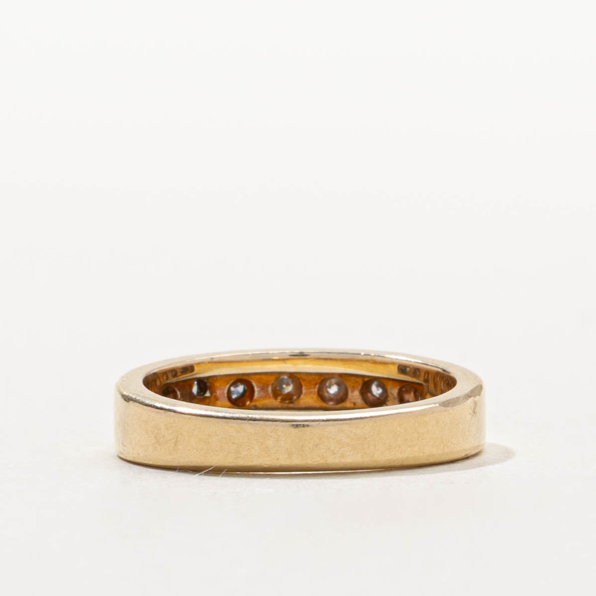 14k Semi Eternity Diamond Band | SZ 3