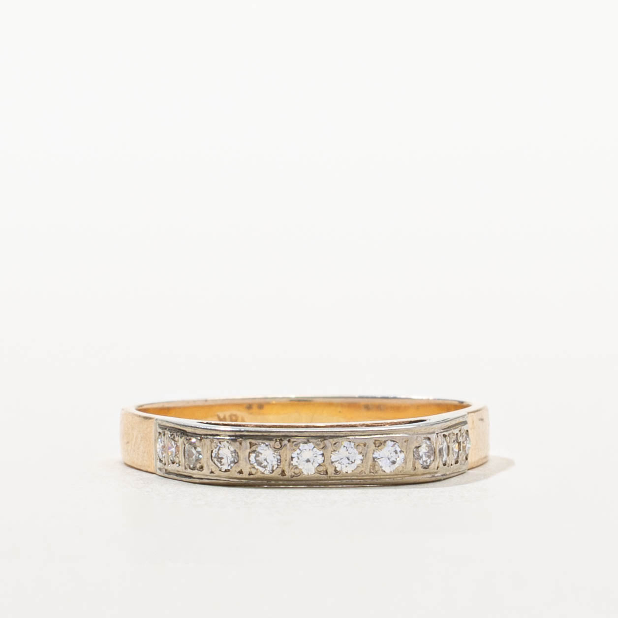 Semi Eternity Diamond Lifted Band | SZ 5.75