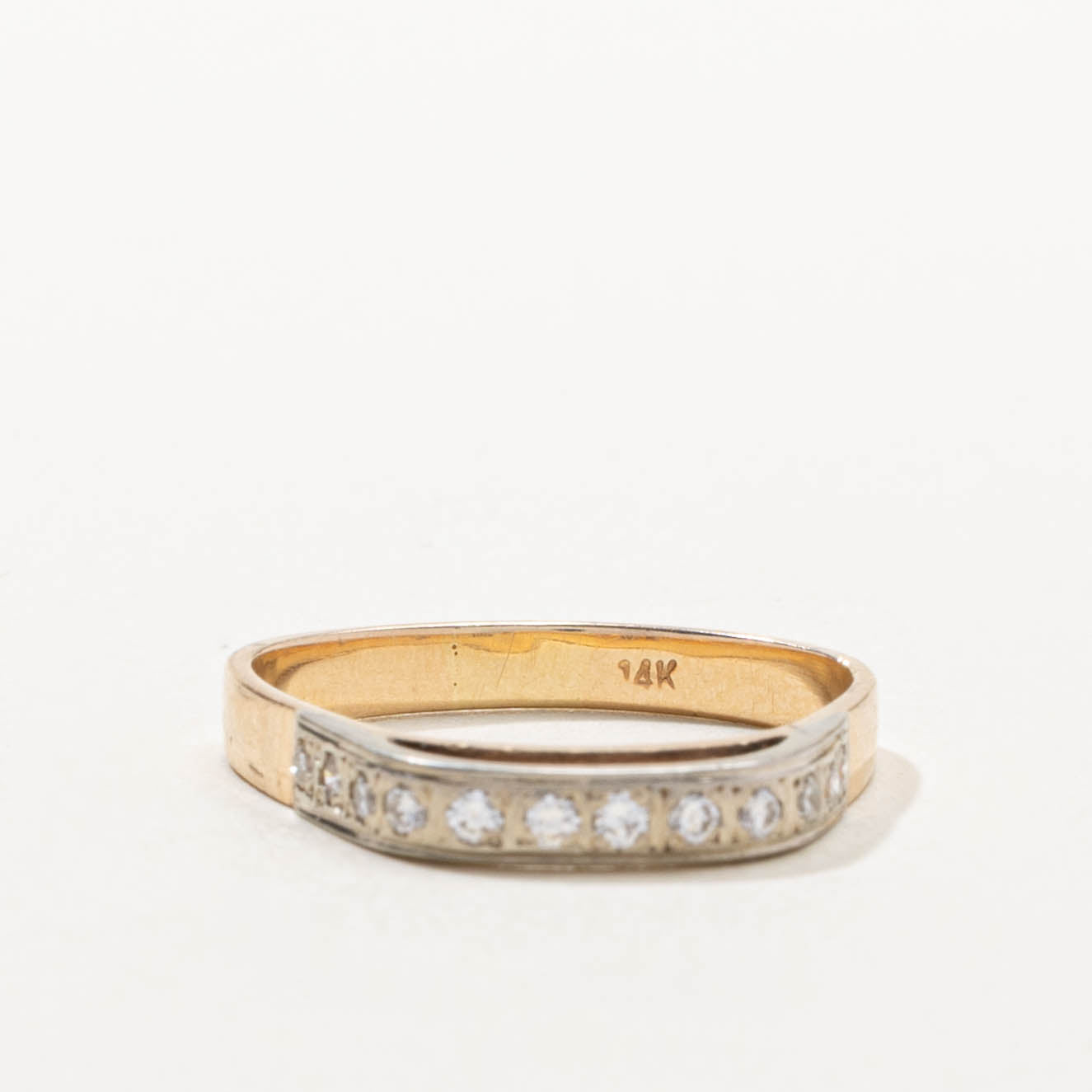 Semi Eternity Diamond Lifted Band | SZ 5.75