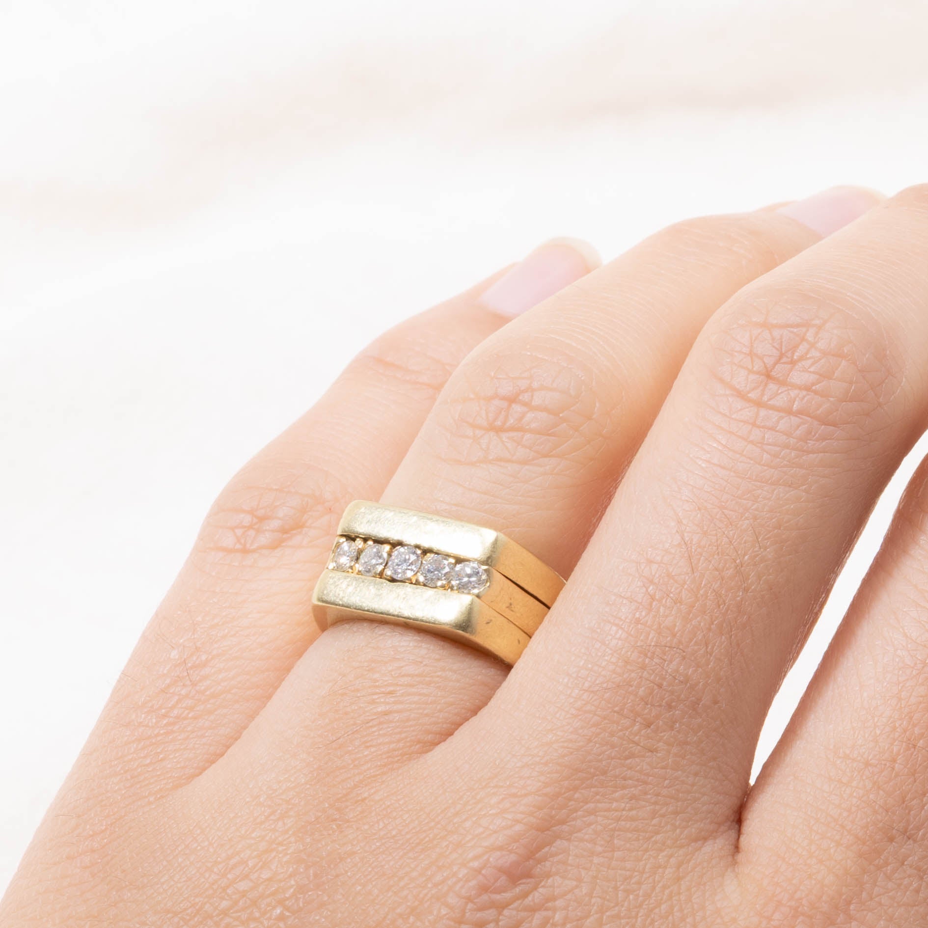 18k Five Stone Diamond Layered Ring | 0.50ctw | SZ 4.75