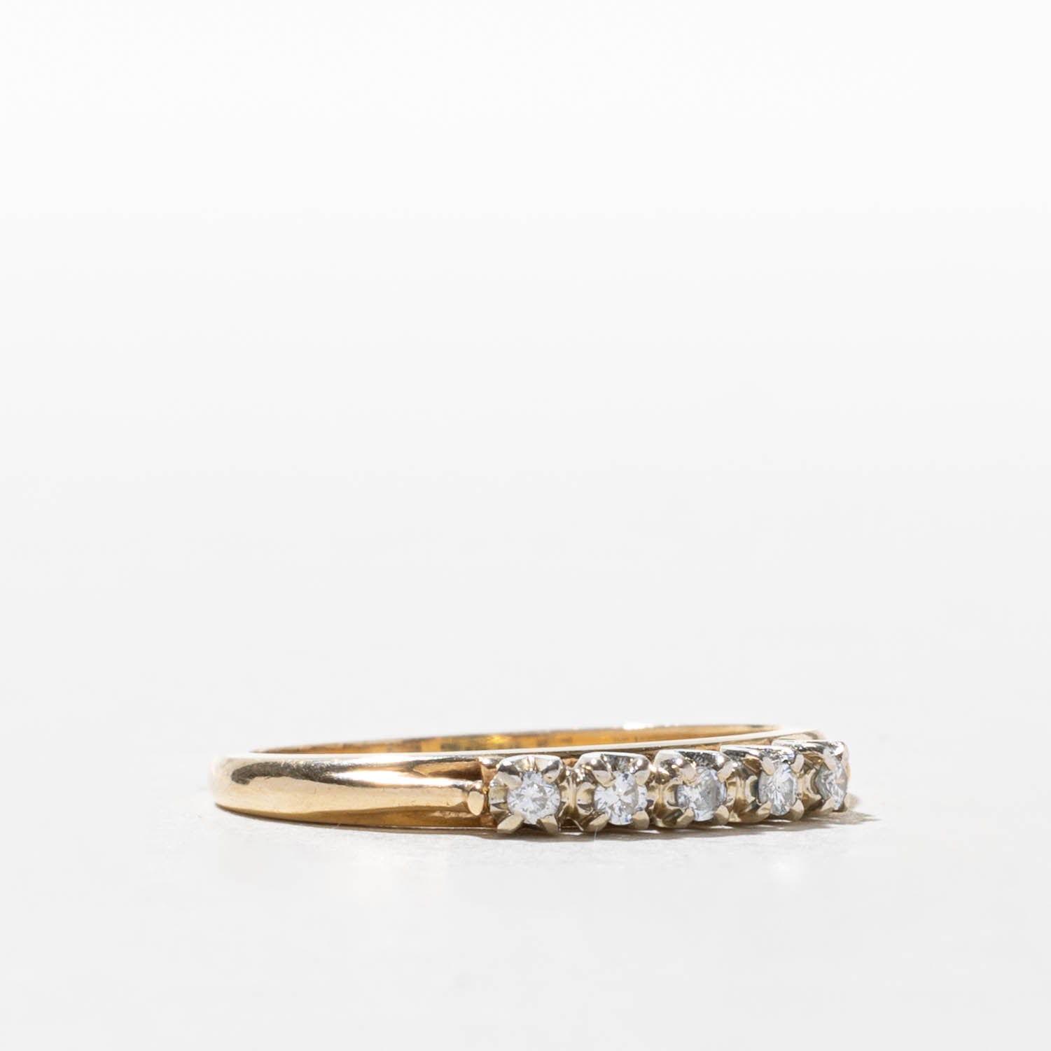 10k Five Stone Diamond Band | SZ 7.5