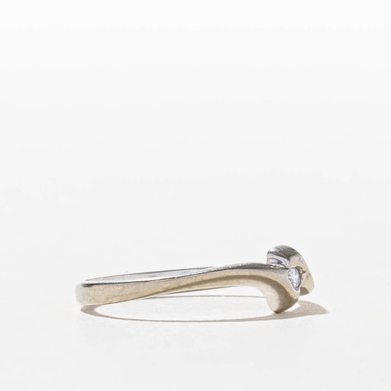 10k Diamond Petite Bypass Ring | SZ 6