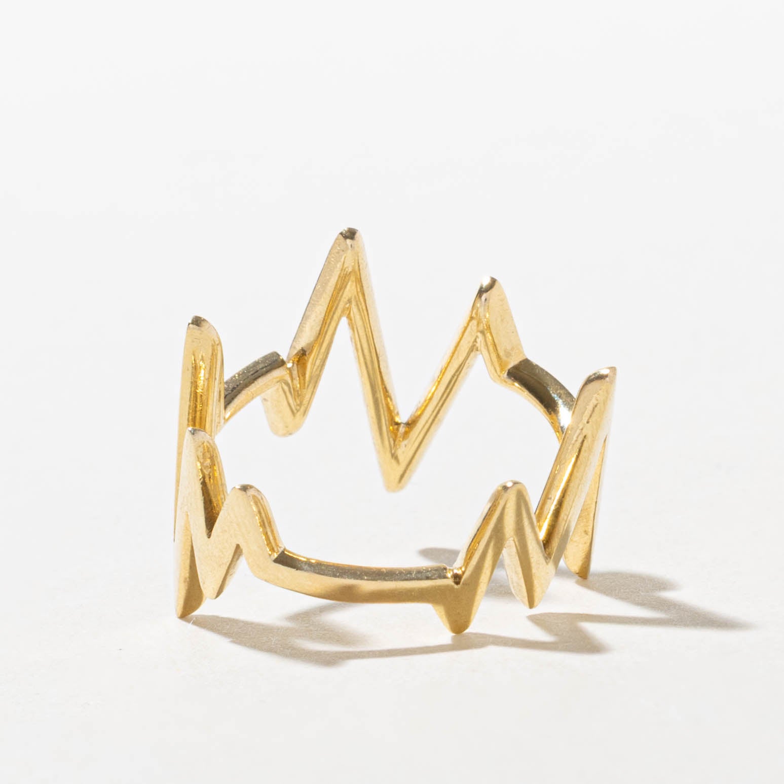18k Diamond Accented Zigzag Ring | SZ 5.75