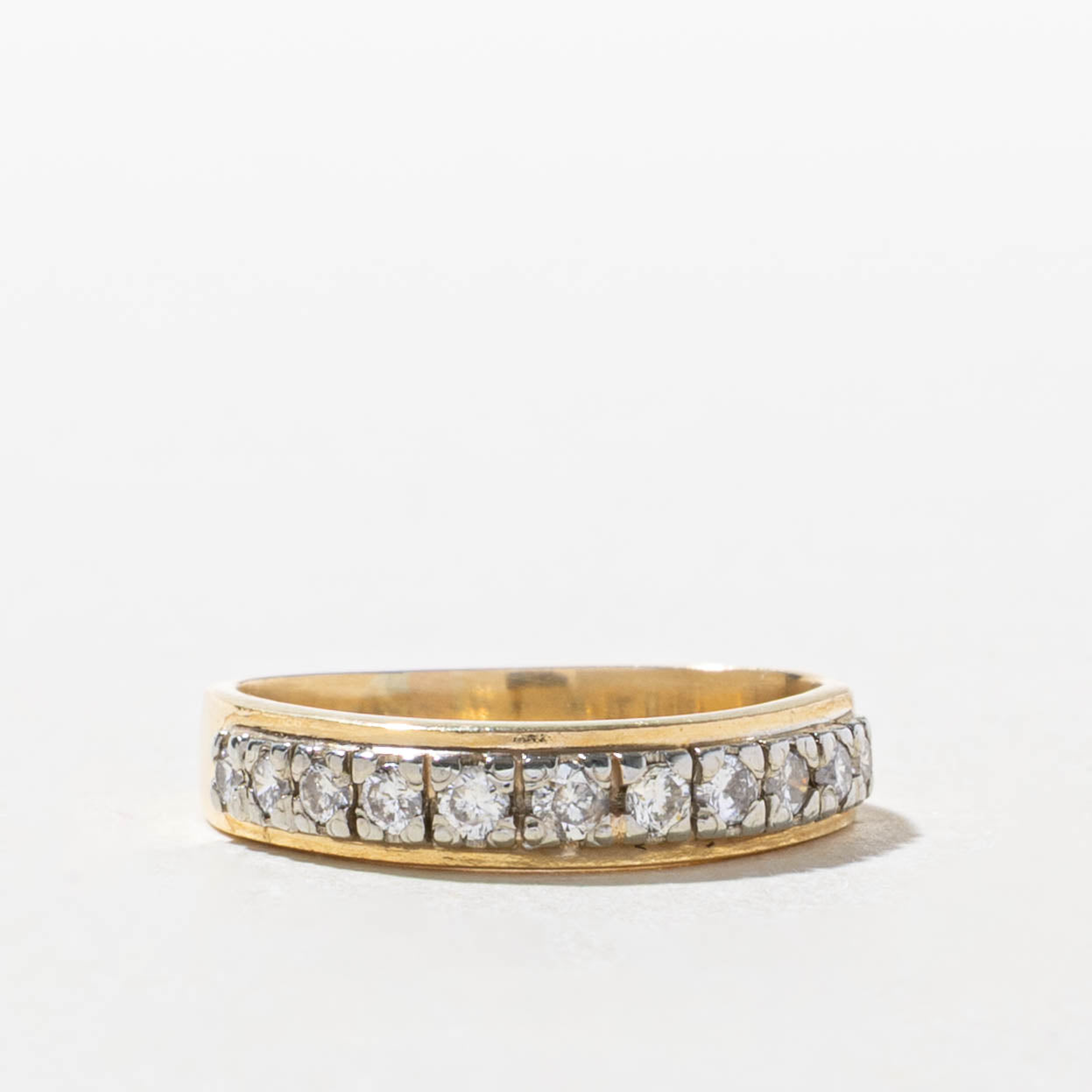 18k Semi Eternity Diamond Band | SZ 3.5