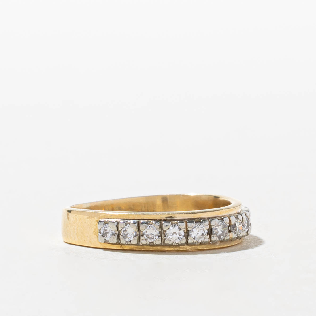 18k Semi Eternity Diamond Band | SZ 3.5