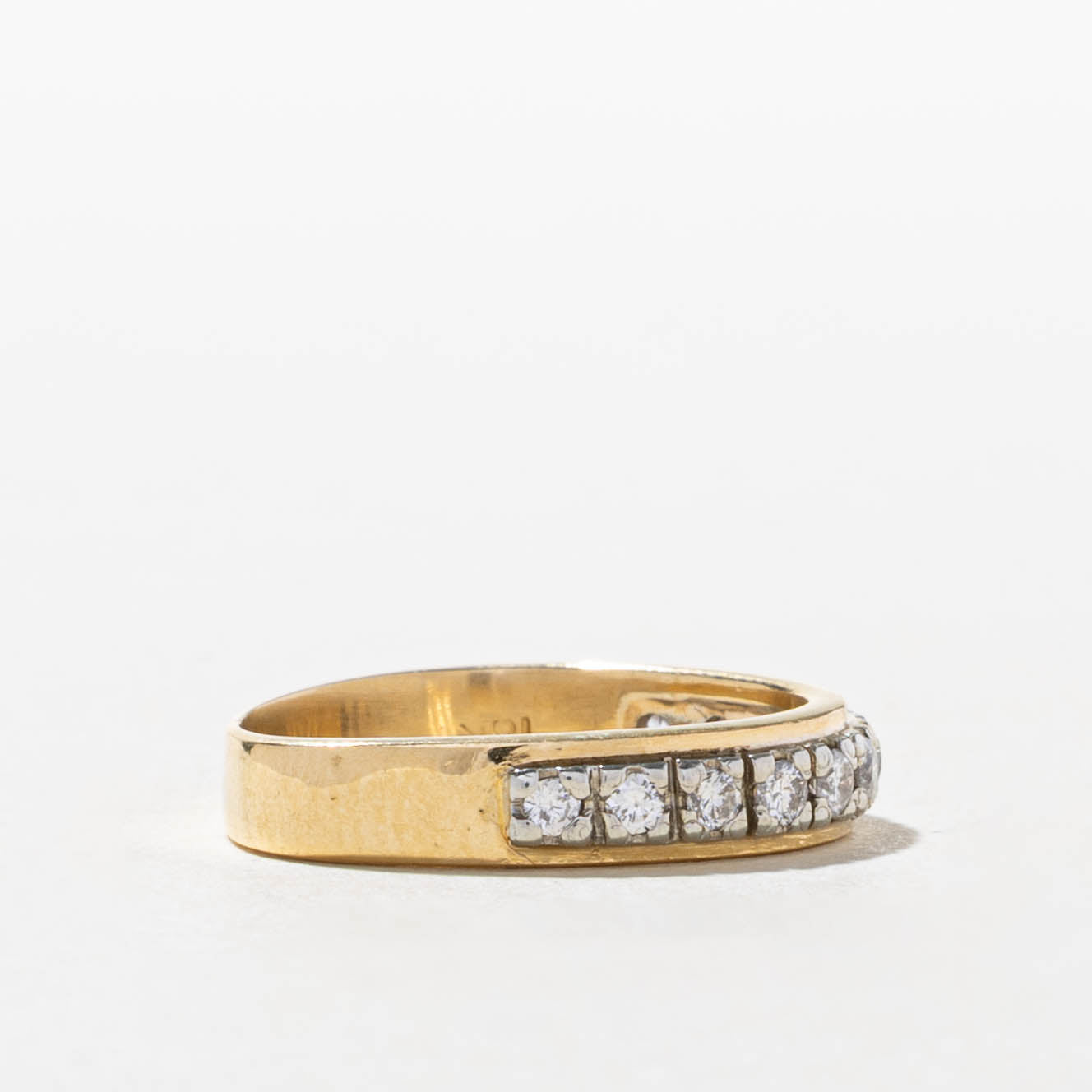 18k Semi Eternity Diamond Band | SZ 3.5