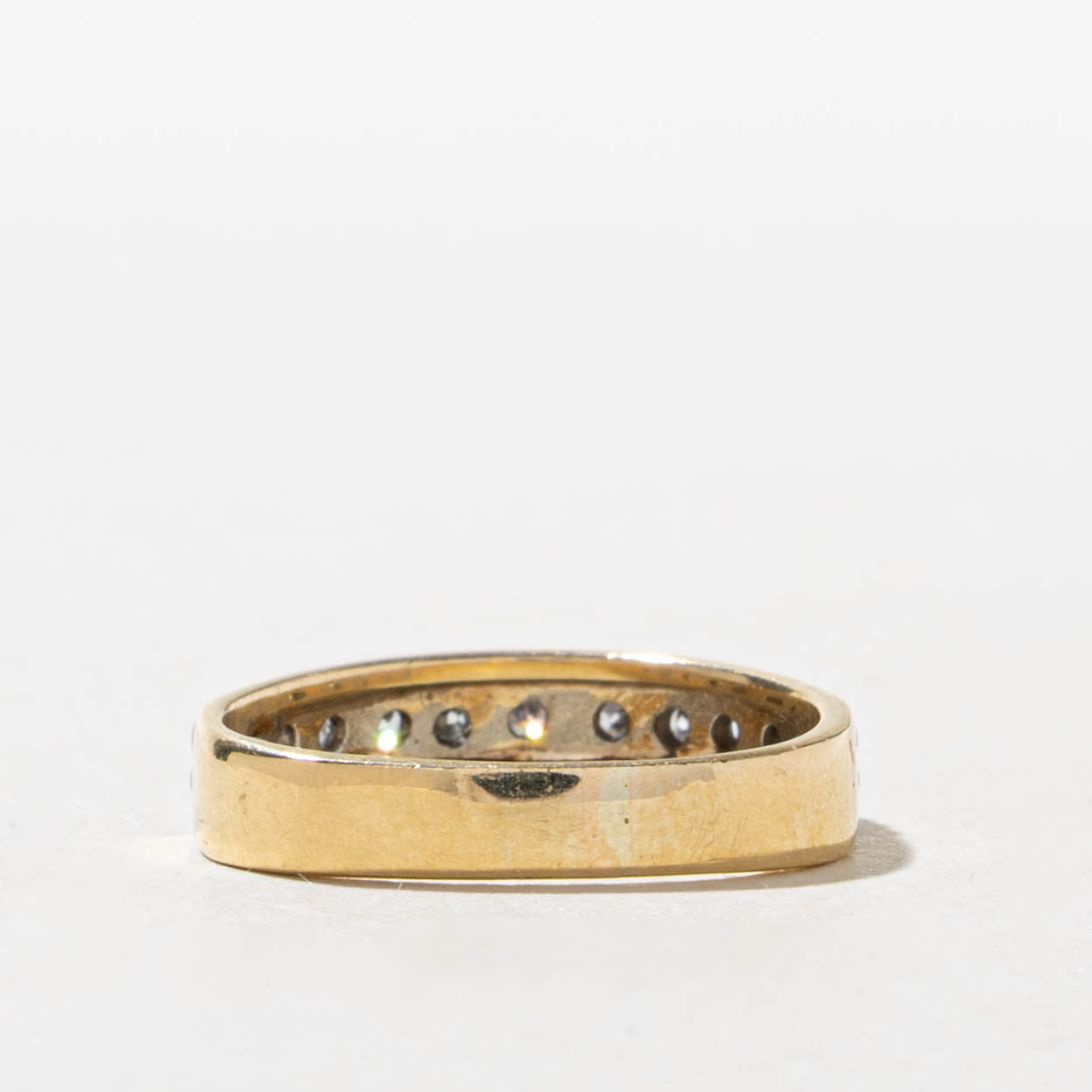 18k Semi Eternity Diamond Band | SZ 3.5