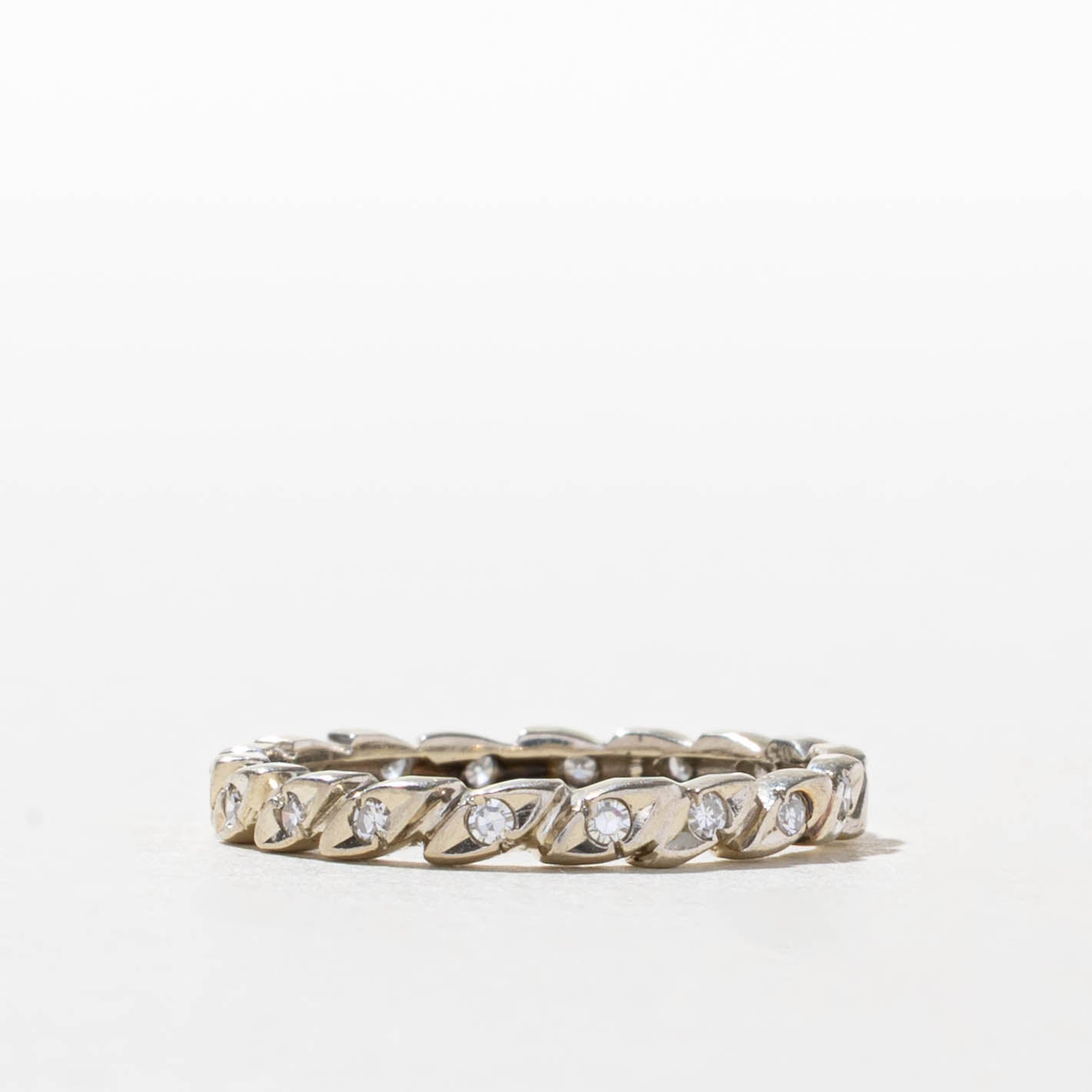 14k Eternity Diamond Marquise Patterned Band | 2.60mm | SZ 6.5