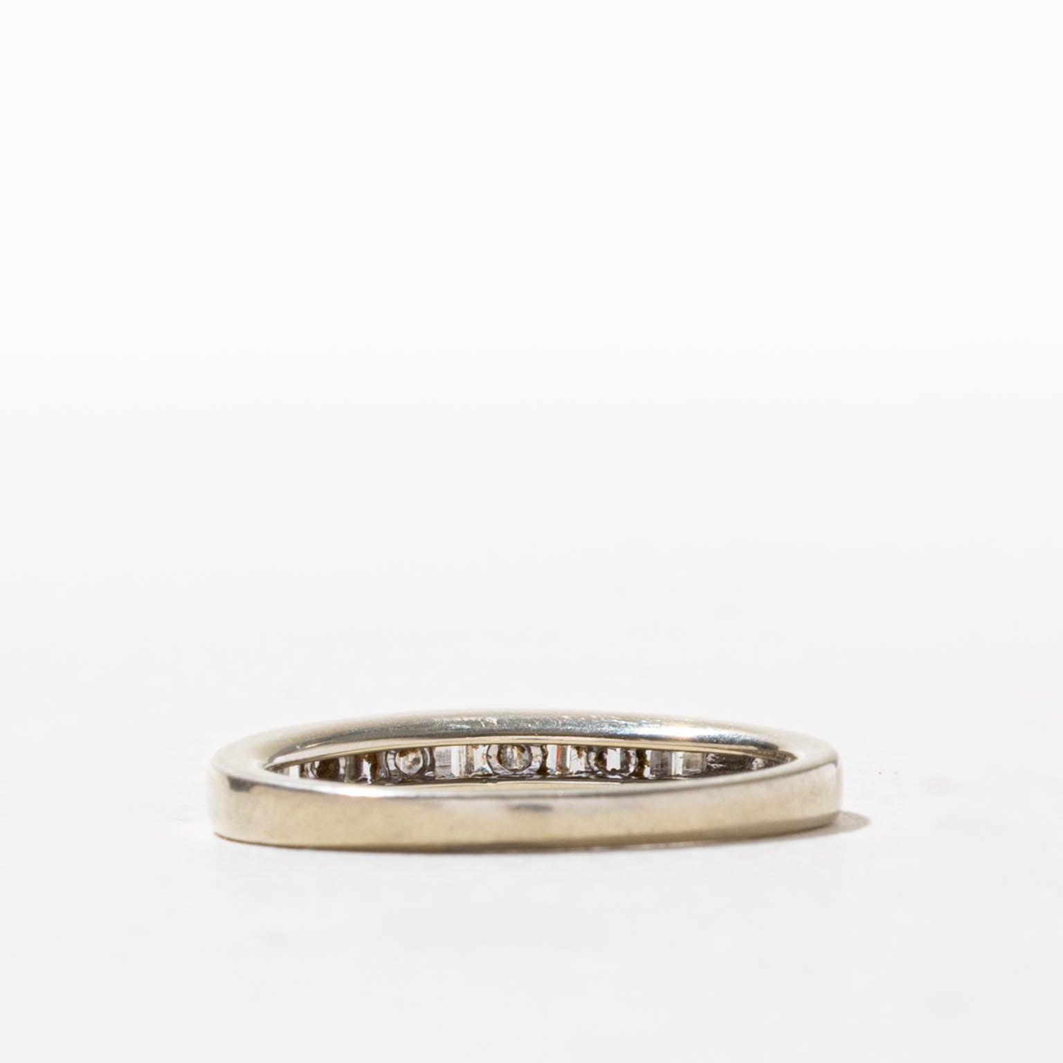 14k Baguette Cut Channel Set Diamond Band | SZ 6.75