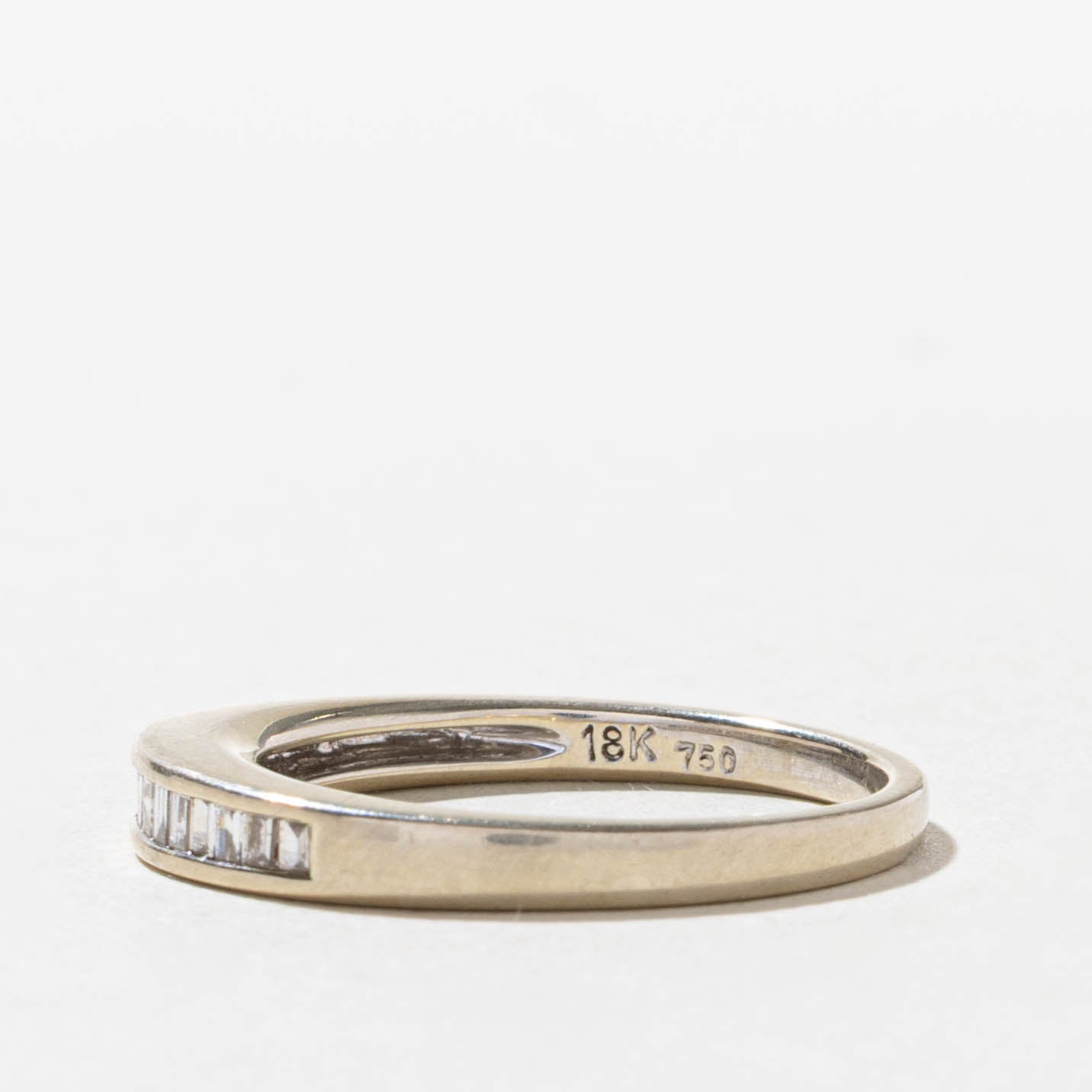 14k Baguette Cut Channel Set Diamond Band | SZ 6.75