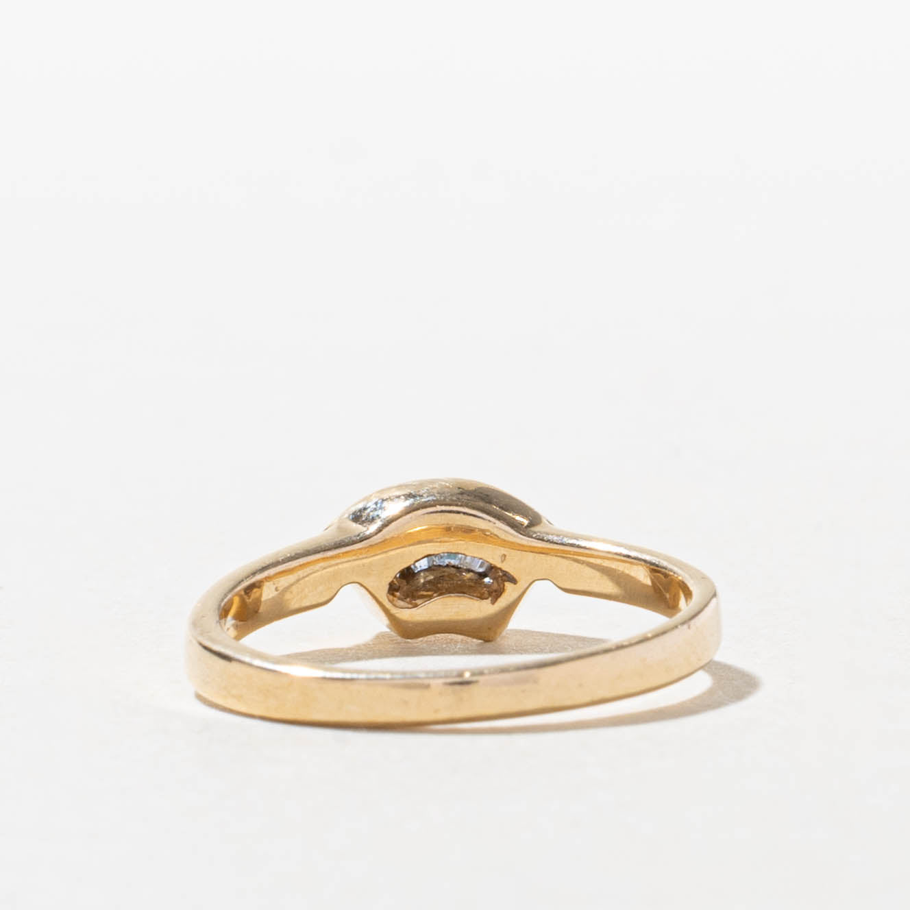 14k Baguette Diamond Geometric Ring | SZ 4.25
