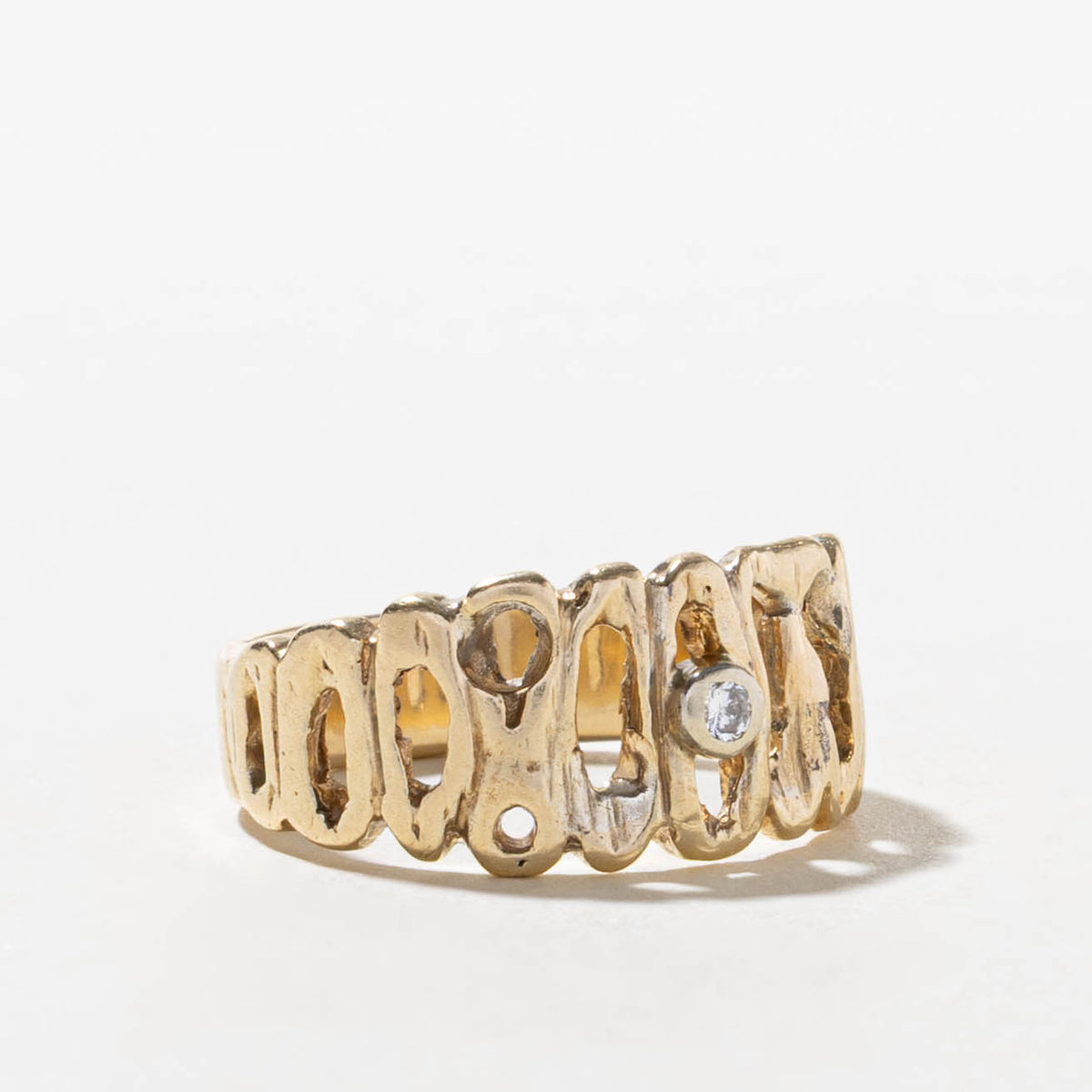 14k Diamond Openwork Ring | SZ 7.75