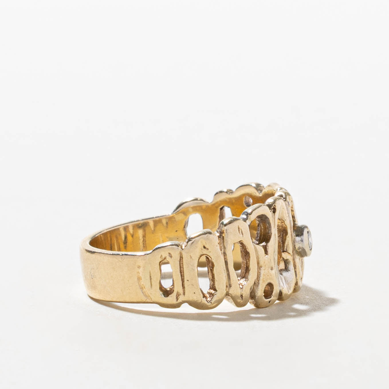 14k Diamond Openwork Ring | SZ 7.75