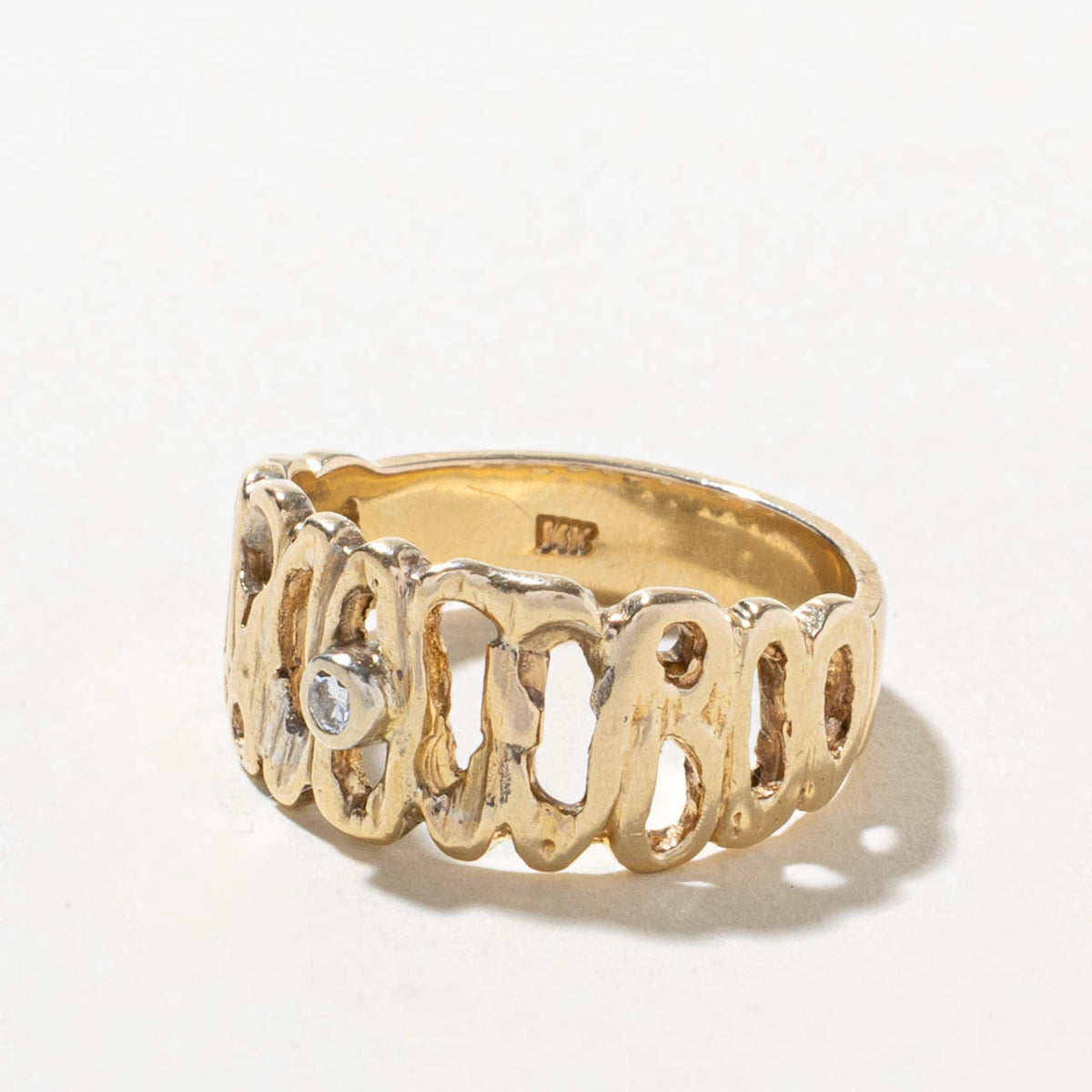 14k Diamond Openwork Ring | SZ 7.75