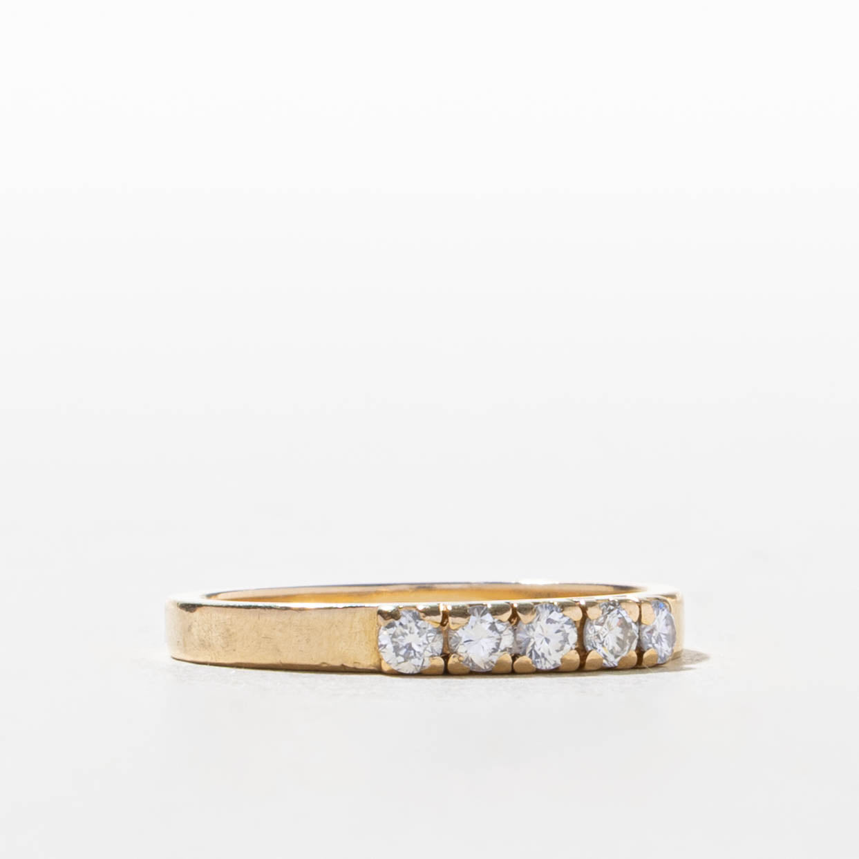 14k Five Stone Diamond Band | SZ 6.75