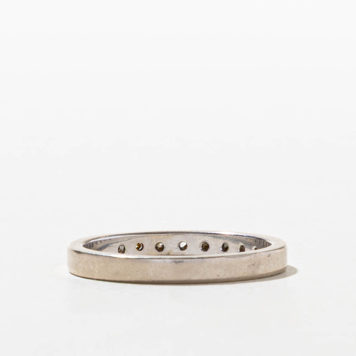9k Semi Eternity Rose Cut Diamond Band | SZ 7.5