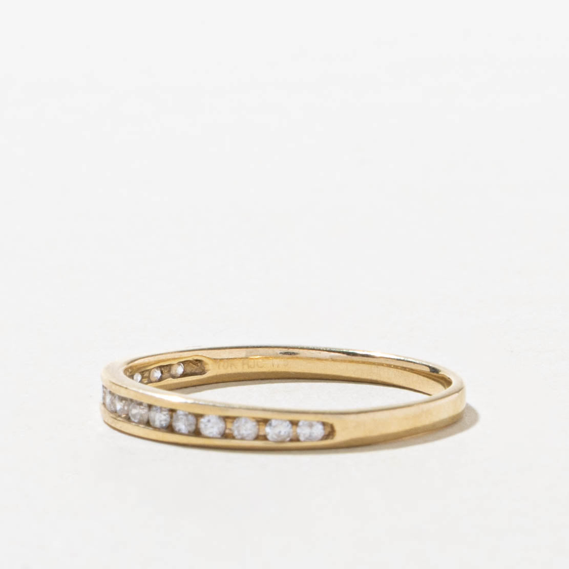 10k Channel Set Semi Eternity Diamond Band | SZ 6