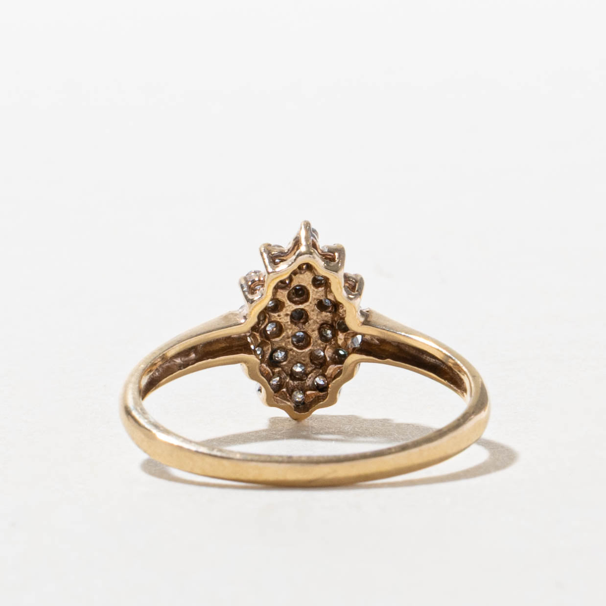 10k Marquise Petal Cluster Ring | SZ 7
